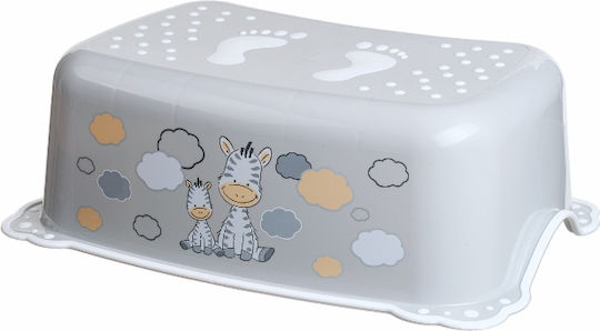 Bathroom Booster Seat Non-slip Grey Zebra Maltex Baby