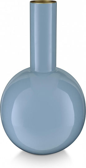 Pip Studio Metallisches Vase Hellblau 19cm x 33cm