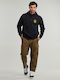 Callum Rooney Sweatshirt mit Kapuze Schwarz