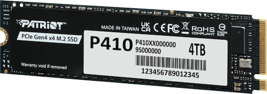 Patriot P410 SSD 4TB M.2 NVMe PCI Express 4.0 P410P4TBM28H