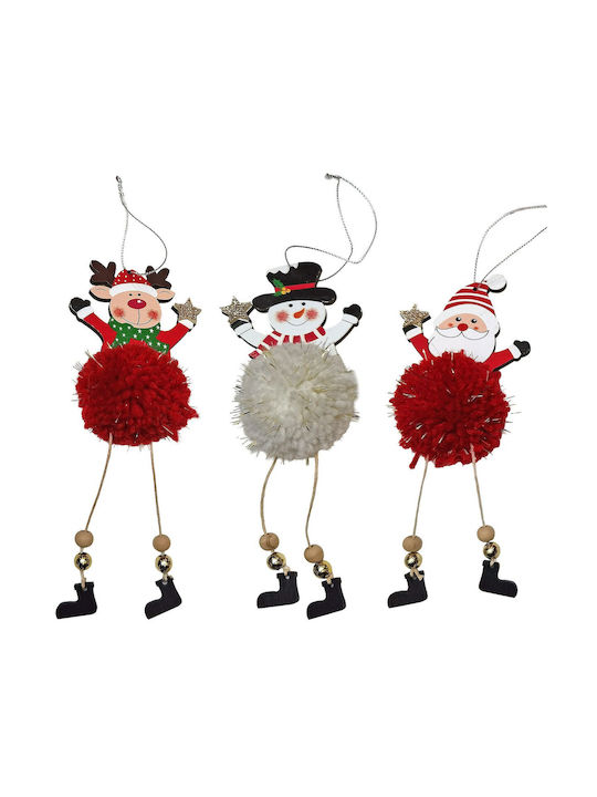 Hanging Ornament Figure Wooden 8x20cm Various Designs or Colors