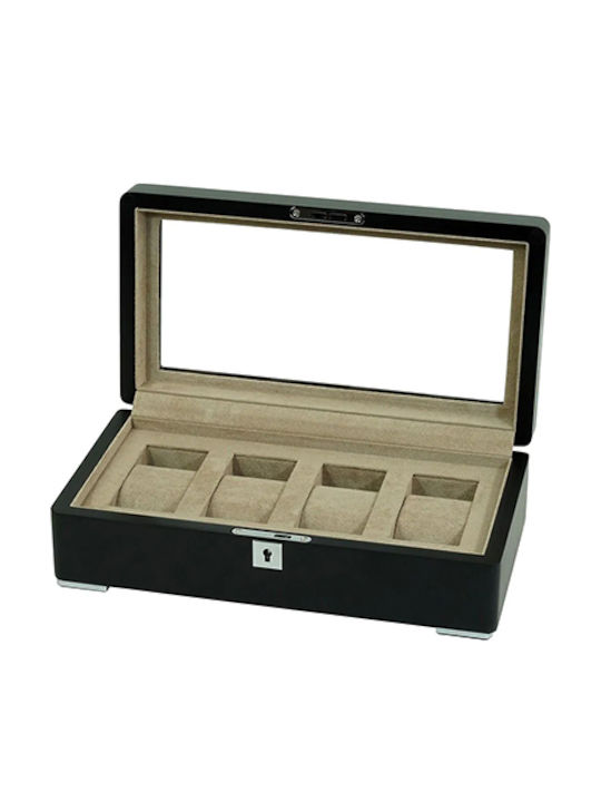 Rothenschild Θήκη σε Μαύρο χρώμα RS-3420-4-BL-TAN