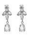 Victoria Cruz Earrings made of Silver with Stones