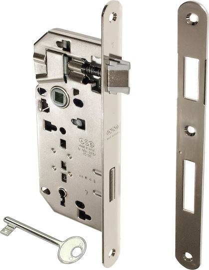 Mesoportas Lock Oval Center 45-90mm Nickel Agb Patent Grande