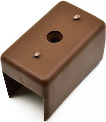 Side Melamine Foot Support 25mm Dimensions 50mm X 30mm Brown