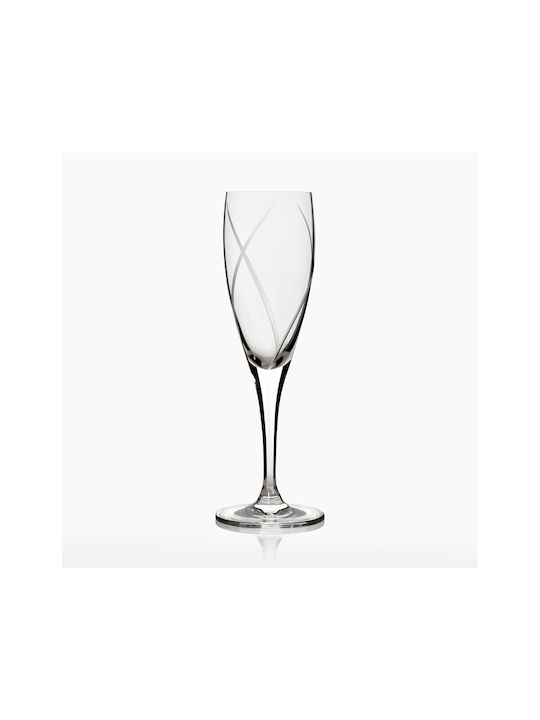 Rona Set of Glasses Champagne made of Crystal Stemmed 230ml 6pcs