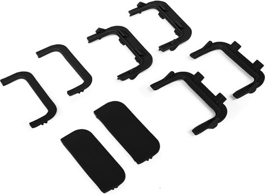 Set Corners Finishes Medium Profile Gola U Emuca 8900917 Black