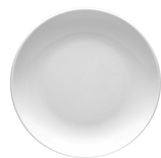 Emfasi Teller Untiefe aus Porzellan Weiß mit Durchmesser 27cm 6Stück