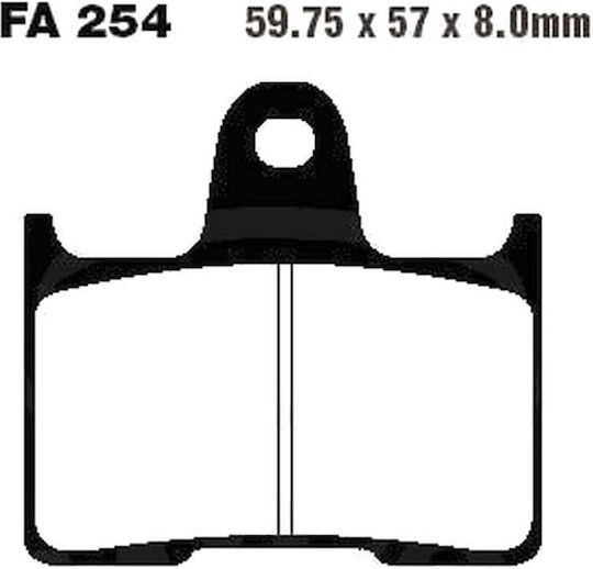 Pads Fa254 Adige P218 Asx Organic Cb1300 02 Gtr1400 Zzr1400 Bandit 650 Gsxr1000 05 Pcs
