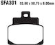 Pads Fa301 Adige P185 Asx Organic Scarabeo 50/100 Leonardo 125/150 Mojito 150 Front