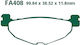 Brake Pads Fa408 Adige P213 Asx Organic Majesty 250/400 Tmax 04-011 Rear