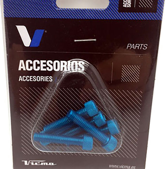 Βιδα Μπλε 6χ30mm Στενο Κεφαλι 6τεμ/σετ Vicma