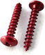 Red Screw 5x30mm Sheet Metal Screw 12pcs/Set Vicma