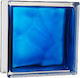 Bloc de Sticlă Colorat de Interior Albastru 19x19x8cm