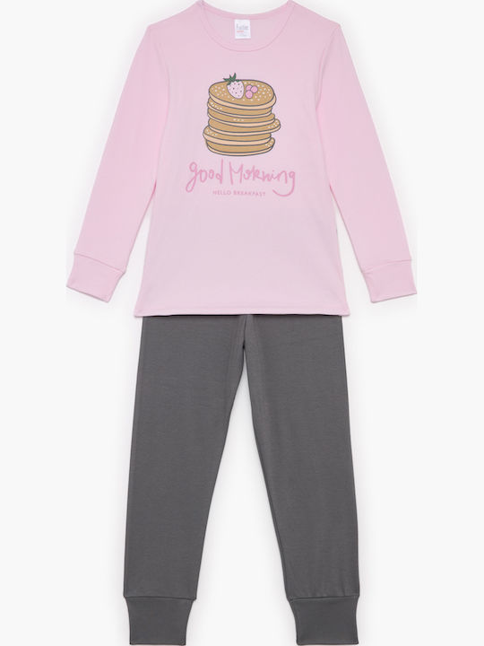 Pretty Baby Kids Nightwear Winter Pink-Gray