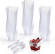 Set 100 Mini Boluri Desert Belle Vous 100 Linguri Reutilizabile 60 Ml Plastic Transparent