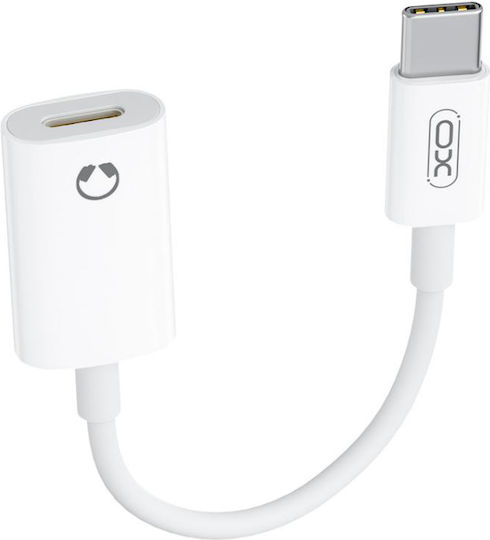 XO Конвертор USB-C мъжки към Lightning женски Бял 1бр NO-XO-856848