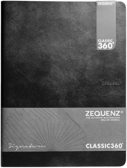 Zequenz Notebook 100 Sheets B5 with Blank Pages Black