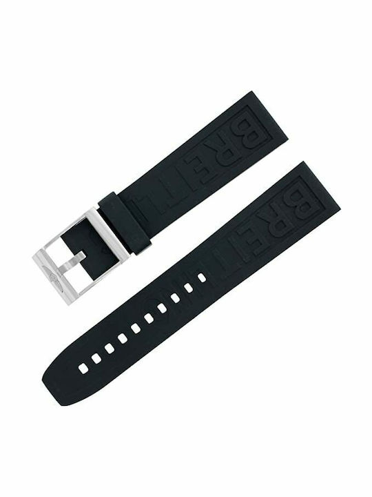 Breitling Καουτσούκ Λουράκι Μαύρο 22mm