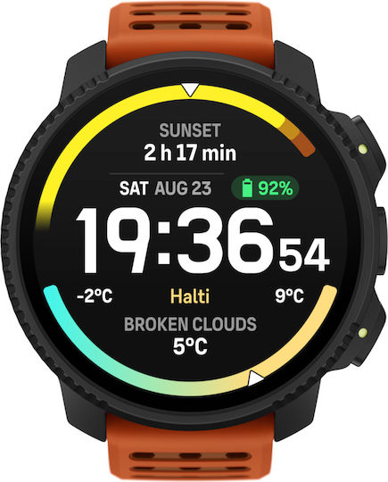 Suunto Vertical 2 48mm Αδιάβροχο Smartwatch με Παλμογράφο (Canyon)