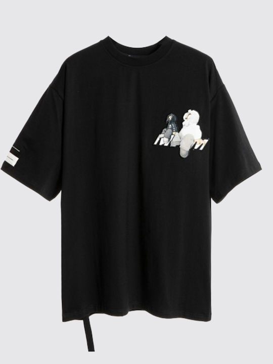 Mod Wave Movement T-shirt Μαύρο