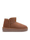 Nordic Women's Ankle Boots with Fur Tabac Brown
