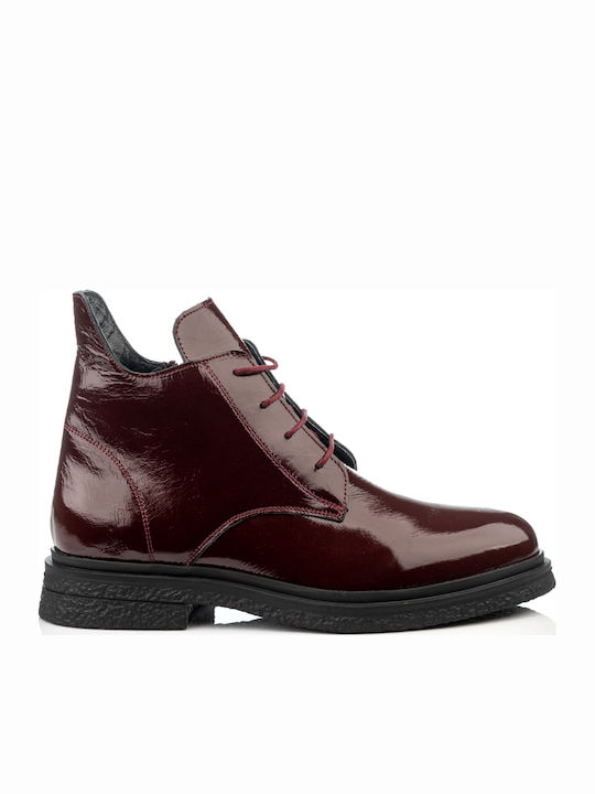 Mago Shoes Γυναικεία Μποτάκια Μπορντό