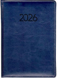 Ydrogeios Daily Planner A5 2026 Blue 15x21 cm