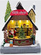 Eurolamp Christmas Illuminated Decorative House with Battery with Movement 17.4x13.5x9.2cm. Gift Shop