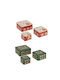 Atmosphera Christmas Metal Container Red 19x19x8.5cm