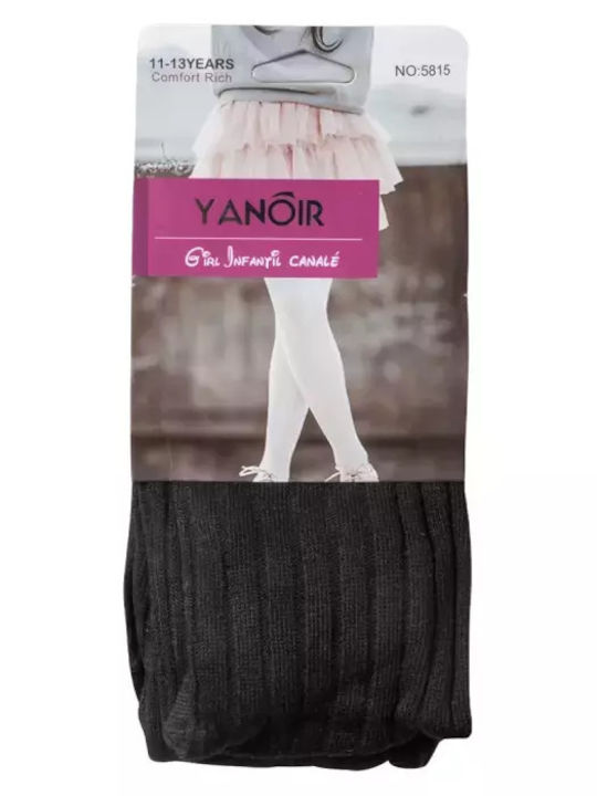 Yanoir Kinderstrumpfhose Gestreift Black