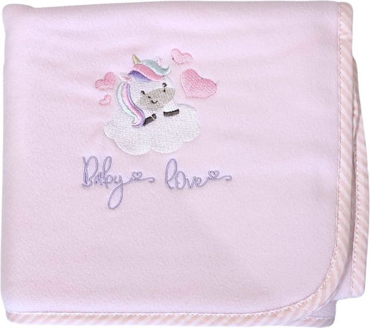 Nima Κουβέρτα Κούνιας Fleece Λιλά 110x140εκ.