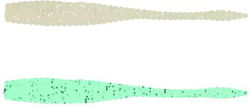 Siliconat Zeox Pixie Tail 4.4cm #102 Glow Lapte Sf