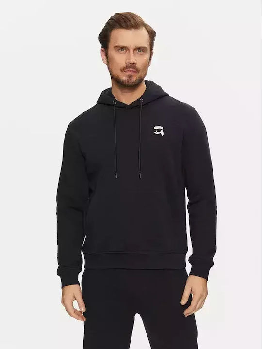 Karl Lagerfeld Sweatshirt mit Kapuze Black