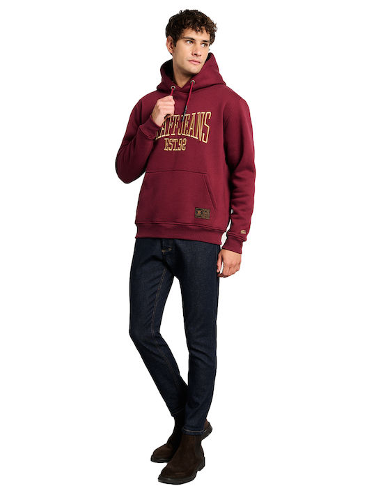 Staff Sweatshirt with Hood Bordeaux