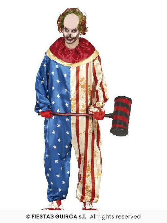 Карнавален Детски Костюм тийнейджърски Patriot Clown Клоун Halloween