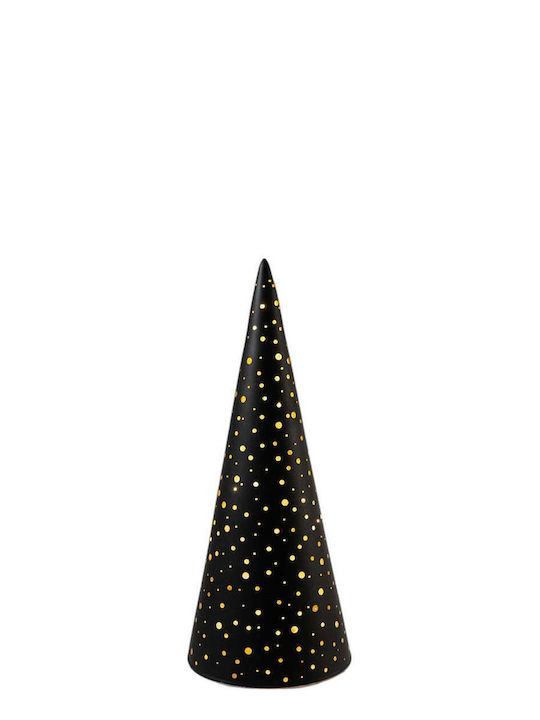 Christmas Decorative Illuminated Glass Tree 20cm Black
