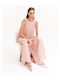 Women's Fabric Trousers Powder