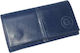 Leather Tobacco Pouch Gk Blue Magnetic Closure 15x8cm