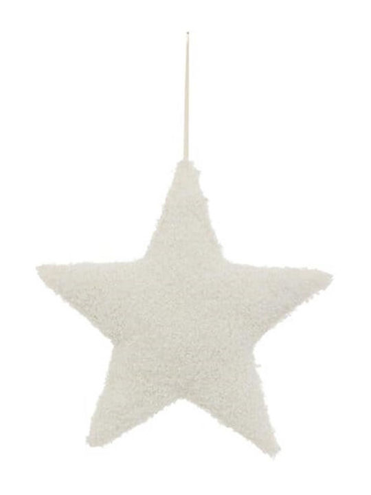 Atmosphera Plastic Christmas Decorative Pendant Star 40x40cm White