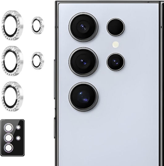 Enkay Camera Protection Tempered Glass Silver for the Samsung Galaxy S24 Ultra