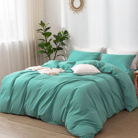 Pucioasa Σετ Διπλή 200x230cm Mint Green