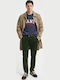 Hose Chino in Schlanker Passform Dark Green
