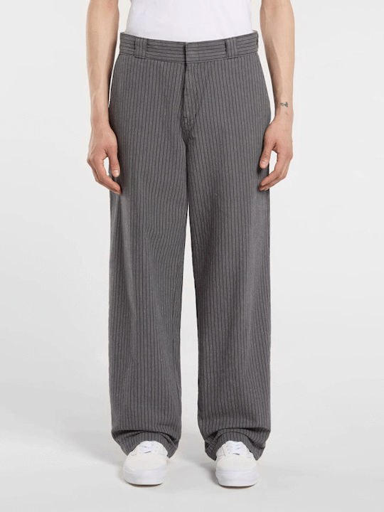 Pant Trousers in Straight Line Charcoal