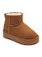 Suede Kids Boots Tabac Brown
