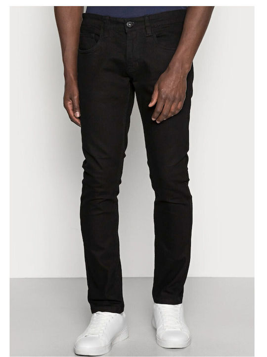 Indicode Pantaloni Blugi pentru Bărbați Elastic Slim Fit Ultra Black