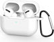 Techsuit Case Silicone in White color for Apple AirPods Pro 3
