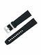 Gummi-Armband Breitling Schwarz 20mm Logo