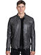 Delta Sheep Leather Jacket Biker Grey