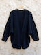 Gestrickte Damenstrickjacke Schwarz